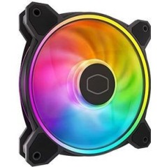 Cooler Master MasterFan MF120 HALO² Fan 1-Pack - Premium 120 mm Black RGB Cooling Solution